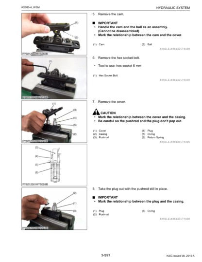Kubota KX080-4  Excavator Workshop Manual - Image 8