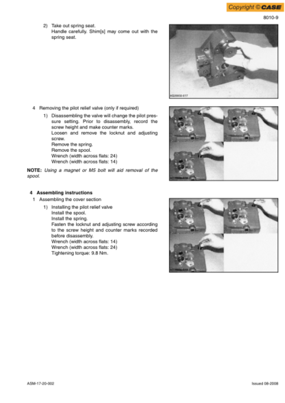 CASE CX75SR Excavator Service Manual - Image 10