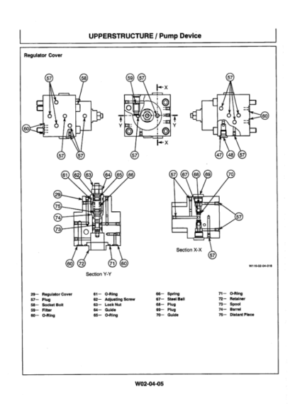 HITACHI EX550 EX550-3 Excavator Workshop Manual - Image 5