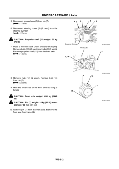 HITACHI ZX170W-3 190W-3 Excavator Workshop Manual - Image 9