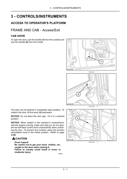CASE CX350C Excavator Operator's Manual - Image 7