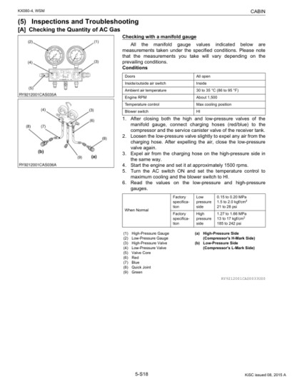 Kubota KX080-4  Excavator Workshop Manual - Image 11