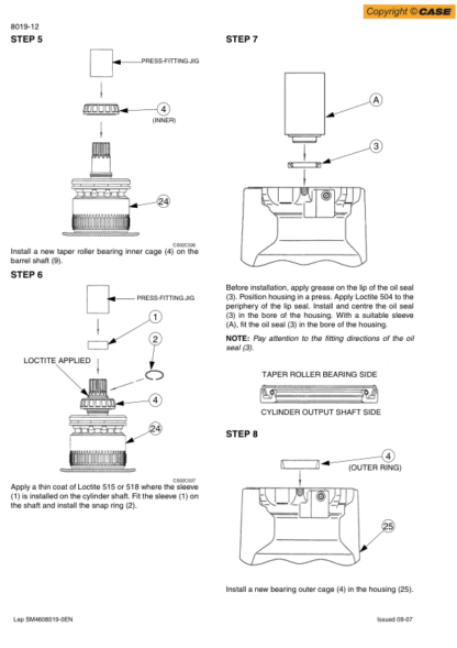 CASE CX460 Excavator Service Manual - Image 10