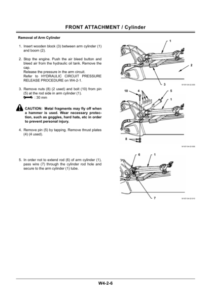 HITACHI ZX170W-3 190W-3 Excavator Workshop Manual - Image 10
