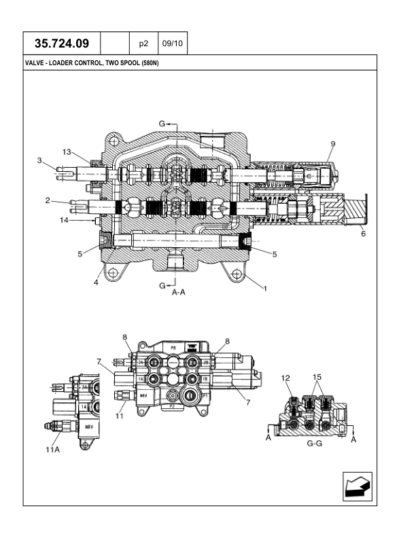 CASE 580N SN 590SN Backhoe Parts Catalog - Image 12