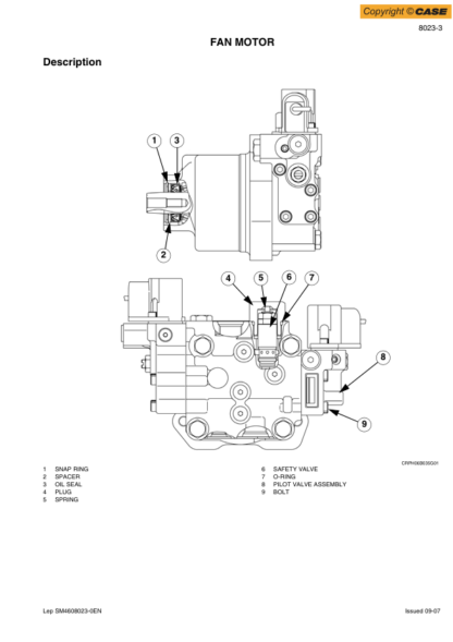 CASE CX460 Excavator Service Manual - Image 12