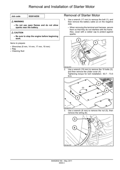 CASE CX350C Excavator Service Manual - Image 5