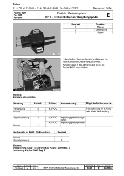 FENDT Favorit Vario 711 712 714 716 Workshop Manual - Image 9