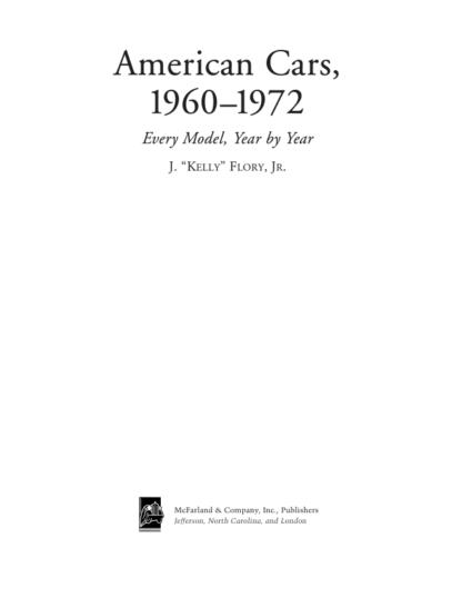 American Cars 1960-1972 - Every Model Year by Year - Image 2