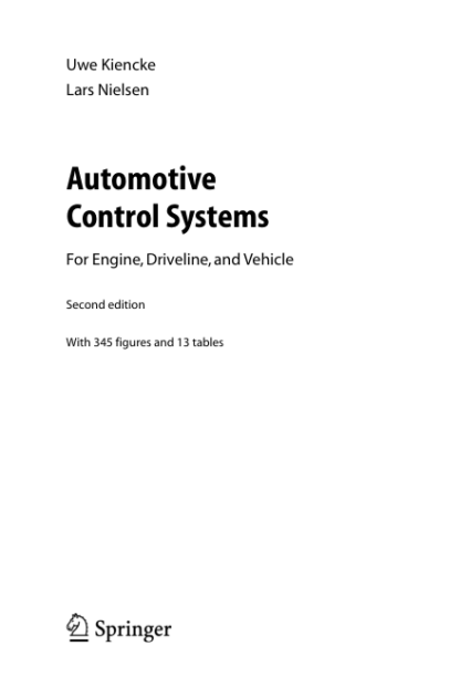 Automotive Control Systems For Engine, Driveline, and Vehicle - Lars Nielsen