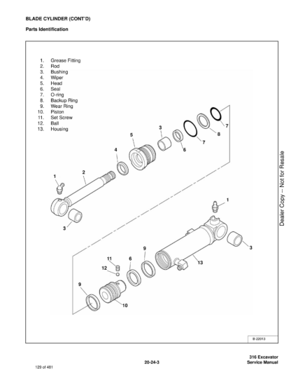 Bobcat 316 Excavator Service Manual - Image 5
