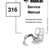 Bobcat 316 Excavator Service Manual - Image 2