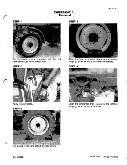 CASE 956 1056 XL International Tractor Workshop Manual - Image 13