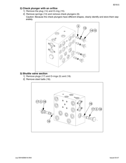 CASE CX210B-CX240B Crawler Excavator Service Manual - Image 11