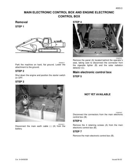 CASE CX290 Excavator Service Manual - Image 4