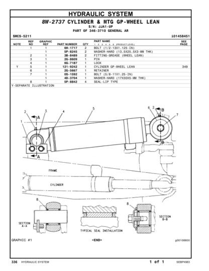 CAT 12K Motor Grader Parts Manual - Image 7