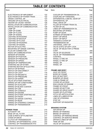 CAT 12K Motor Grader Parts Manual - Image 4