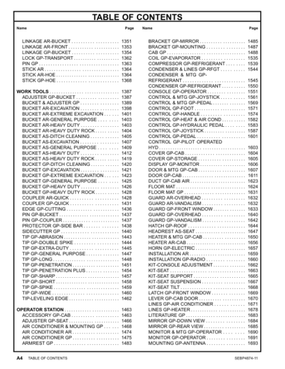 CAT 320 320D L Excavators Parts Manual - Image 6