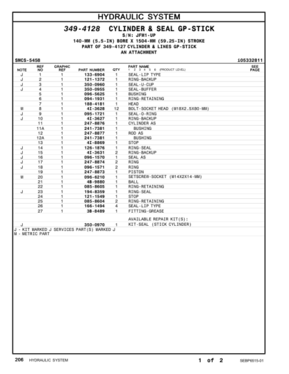 CAT 320D2 GC Excavator Parts Manual - Image 10