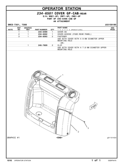 CAT 323D 323D L 323D LN Excavators Parts Manual - Image 14