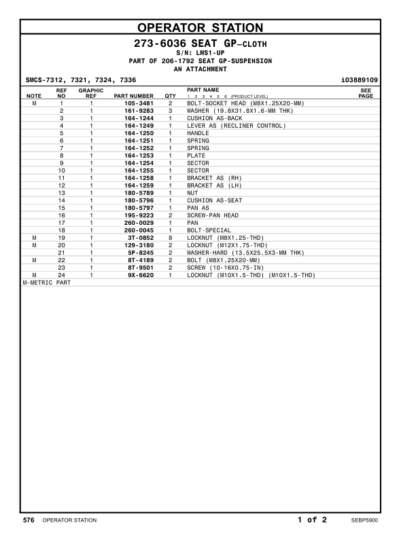 CAT 416E Backhoe Loader Parts Manual - Image 14