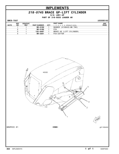 CAT 416E Backhoe Loader Parts Manual - Image 9