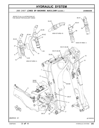 CAT 416E Backhoe Loader Parts Manual - Image 8