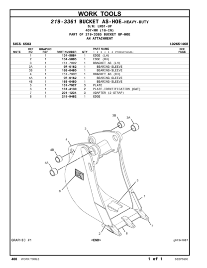 CAT 416E Backhoe Loader Parts Manual - Image 10