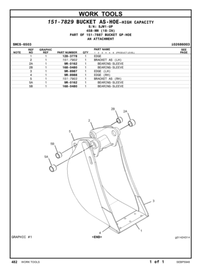 CAT 428F Backhoe Loader Parts Manual - Image 12