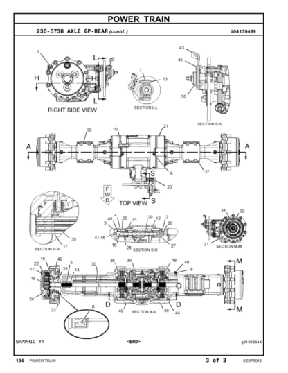 CAT 428F Backhoe Loader Parts Manual - Image 7