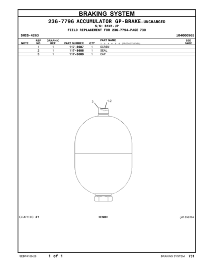 CAT 730 Series Agri Truck Parts Manual - Image 9