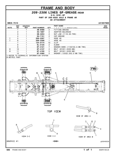 CAT 730 Series Agri Truck Parts Manual - Image 15