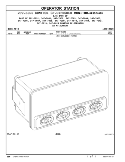 CAT 730 Series Agri Truck Parts Manual - Image 13