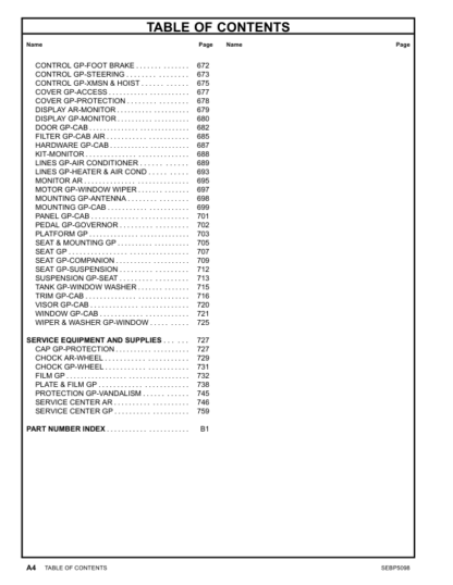 CAT 777G Dump Truck Parts Manual - Image 6