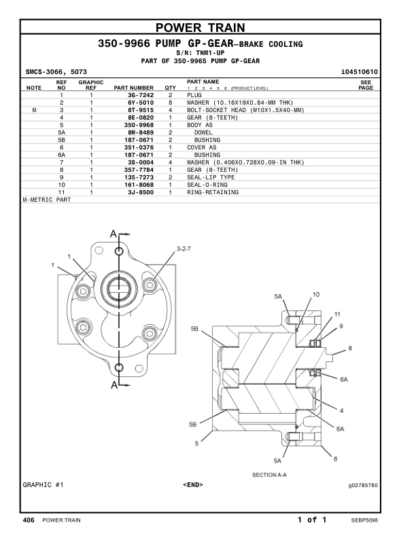 CAT 777G Dump Truck Parts Manual - Image 12