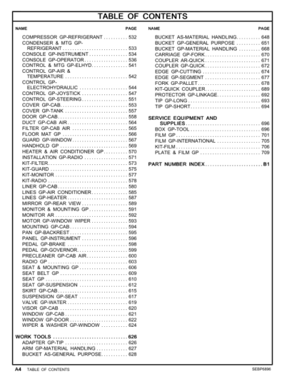 CAT 938K Wheel Loader Parts Manual - Image 6