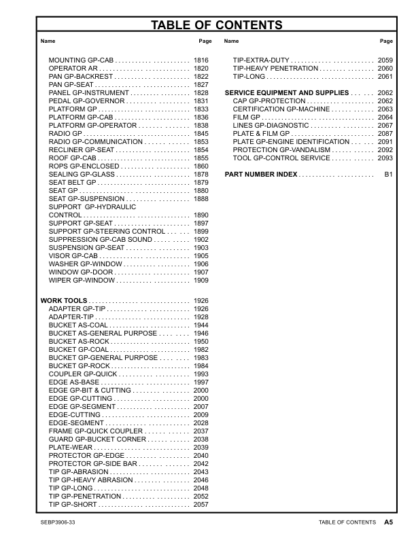 CAT 988H Wheel Loader Parts Manual - Image 7