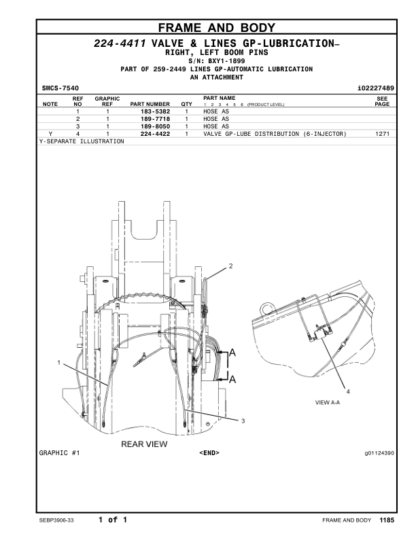 CAT 988H Wheel Loader Parts Manual - Image 8