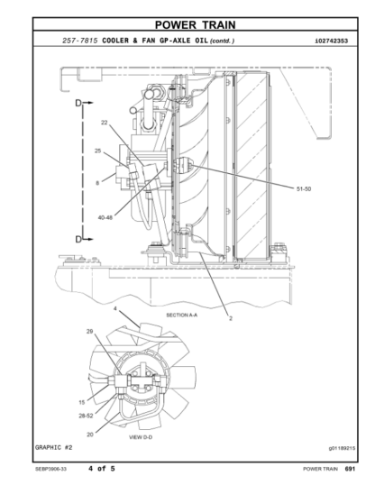 CAT 988H Wheel Loader Parts Manual - Image 13