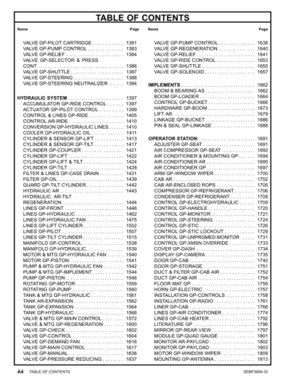 CAT 988H Wheel Loader Parts Manual - Image 6