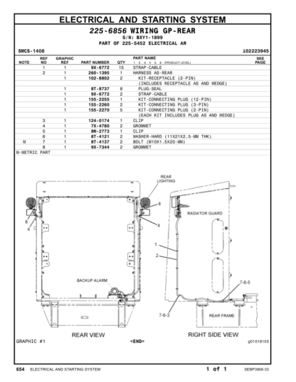 CAT 988H Wheel Loader Parts Manual - Image 12