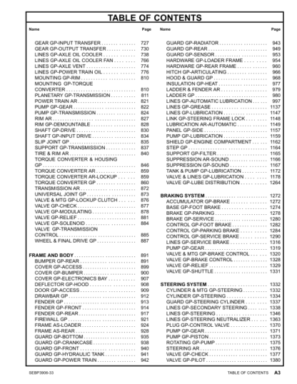 CAT 988H Wheel Loader Parts Manual - Image 5