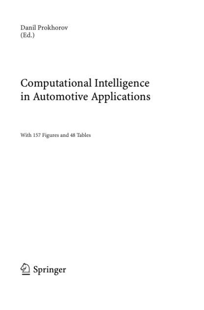 Computational Intelligence in Automotive Applications