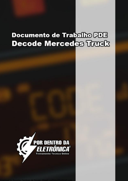 Documento Técnico PDE Decode da Mercedes Truck