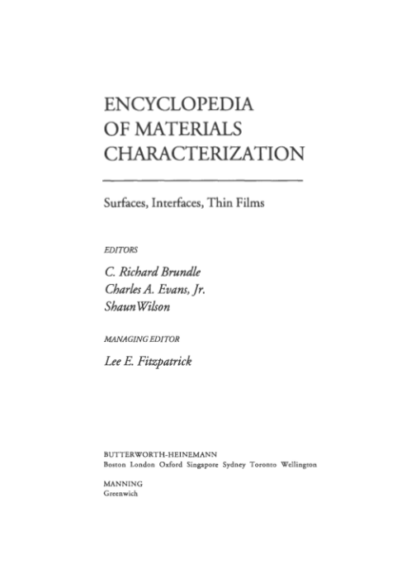 Encyclopedia of Materials Characterization - C. Richard Brundle - Image 3