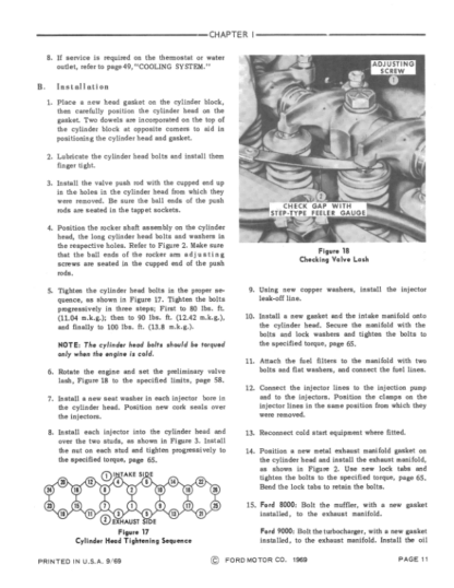 FORD 8000 9000 8600 9600 Tractor Service Manual - Image 7