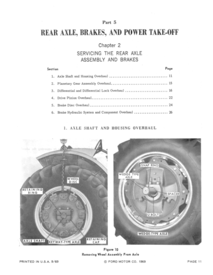 FORD 8000 9000 8600 9600 Tractor Service Manual - Image 12