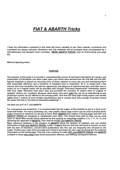 Fiat And Abarth Tricks - Greg Schmidt - Image 2