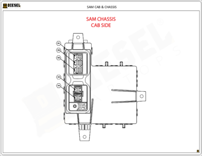 Freightliner - SAM Cab.Cascadia SAM Pin Layout (EPA 2007) - Image 2