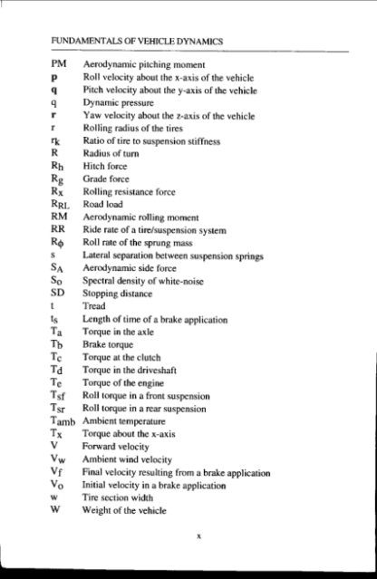 Fundamentals Of Vehicle Dynamics - Thomas D. Gillespie - Image 5